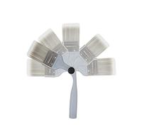 ROLLINGDOG Pennello da 2,5" con manico lungo regolabile per pareti di scale, soffitto, taglio in pittura