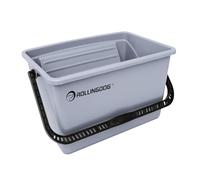 ROLLINGDOG Secchio di vernice da 30,5 cm, secchio in plastica resistente con griglia di carico angolata, pittura murale professionale e progetti fai da te