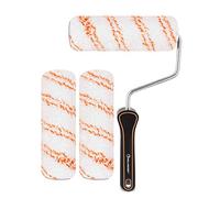 ROLLINGDOG Set di rulli in microfibra da 17,8 cm con 3 custodie resistenti per pittura a parete e soffitti (confezione da 4)