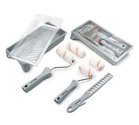 ROLLINGDOG Set di rulli per pittura, mini rulli per pittura, 5,1 cm e 10,2 cm, ottimo strumento per decorare pareti, soffitti, bordi, armadi e porte, confezione da 11