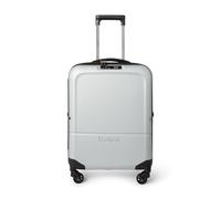 Rollink Flex Light - Valigia a mano pieghevole (risparmio di 75%), ultraleggera (solo 2,45 kg), 4 ruote, 55 x 40 x 20 cm, ideale per viaggi e viaggi d'affari, argento, Carry-On, Valigetta rigida