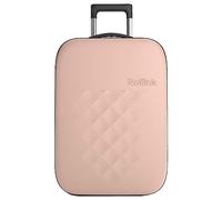 Rollink Vega II, valigetta da viaggio, trolley - L'originale con innovativa tecnologia pieghevole (brevetto pendolare), Rose Smoke., Cabin S - 55x40x23cm, casual