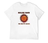 Rollins Band The End of Silence T-Shirt Unisex Men Tee Shirt T-Shirt White XL