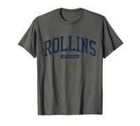 Rollins Montana MT College University Style Blu Maglietta