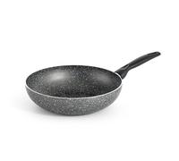 RollitPop Wok Padella Antiaderente Ø 28cm in Alluminio, Made in Italy, Facile da Pulire, qualità Superiore e Antiaderenza Perfetta, Leggera ed Ergonomica, No Induzione (Ø 28cm)