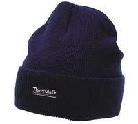 Rollmütze, gestrickt, kurz, blau, Thinsulate gef.