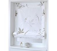 Rollos & More Tenda a Pacchetto Dandelion Bianco con Occhielli 45, 60, 80, 100 * 140 cm (Taglia 100 * 140 cm)