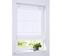Rollos & More Tenda a Pacchetto Metis Lino Bianco 80 * 210 cm