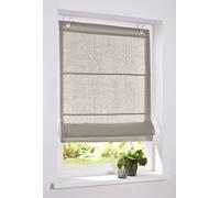 Rollos & More Tenda a Pacchetto Metis Lino Linen con Occhielli 45, 60, 80, 100 * 140 cm (Taglia 80 * 210 cm, Linen)