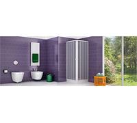 Box doccia Acquario 90x100cm a soffietto apertura angolare