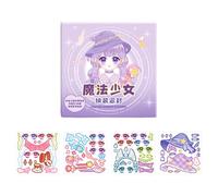 Rollsp - Adesivi per Travestimento da Principesse per Ragazze, Giocattolo educativo, Trucco, alla, Bellissimo Libro di Adesivi per Bambini, Gioco fantasioso, Regalo Divertente