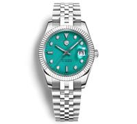 RollsTimi Orologi da uomo, Orologi automatici da uomo di lusso Movimento NH35A 10Bar Resistente all'acqua Luminoso cristallo di zaffiro Cinturino in acciaio inossidabile Orologio Calendario