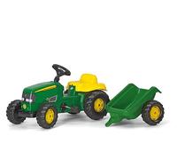 Rolly Toys 012190 - rollyKid John Deere (con rimorchio, sterzo a leva girevole
