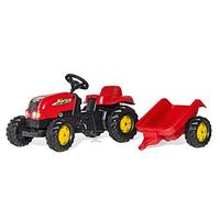 Rolly Toys-(-) Veicolo a Pedali Kid X con Rimorchio, Colore Rosso, 142 cm × 47 cm × 52 cm, 012121
