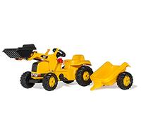 Rolly Toys 23288 - Veicolo a Pedali Kid Cat, con Ruspa e Rimorchio
