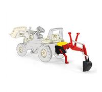 Rolly Toys- Excavator Escavatore Posteriore 40/932/7, Colore Rosso, 40 cm × 23 cm × 78 cm, ZC-114