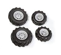 Rolly Toys 409846 - Ruote Gonfiabili per Trattori, Grigio