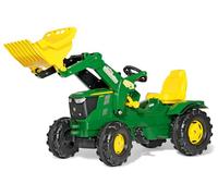Rolly Toys 611096 - Trattore a Pedali Farmtrac John Deere 6210R, con Ruspa