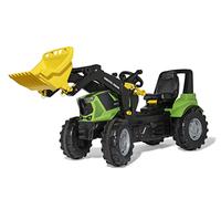 Rolly Toys Tretfahrzeuge 730087 RollyFarmtrac Deutz Agrotron 8280 TTV (con caricatore RollyTrac, da 3 a 8 anni, con ruote silenziose, seduta regolabile in altezza e lunghezza)