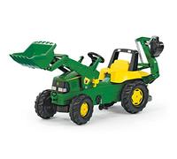 ROLLY TOYS - Junior JohnDeere c / Ruspa J. + Escav. Post. 164x53x76 811076 - SPEDIZIONE GRATUITA