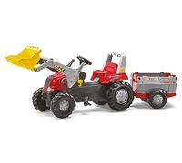 Rolly Toys 811397 - Veicolo a Pedali Junior RT, con Ruspa Junior e Rimorchio Farmtrac