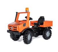 ROLLY TOYS- Auto RollyUnimog Service Edition 2020 (Unimog Kinderunimog, Veicolo a Pedale), con Sedile Regolabile e Pneumatici silenziosi, Singolo, Colore Arancione, 038237