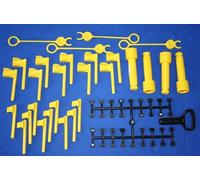 Rolly Toys Borsa Multi Trailer (ausilio, ricambio per veicoli pedale, strumento di montaggio) 50101800000, Colore Nero