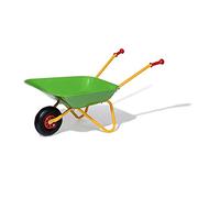 Rolly Toys Carriola per bambini (colore giallo/verde, carriola da giardino, carriola in metallo, giocattolo per bambini a partire da 2,5 anni, portata fino a 25 kg, attrezzo da giardino per bambini)