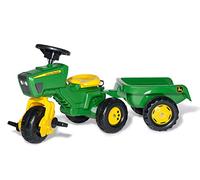 Rolly John Deere Ride Su Pedale Trattore Triciclo Completo con Suono Volante