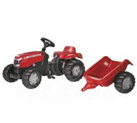 Rolly Toys - Massey Ferguson Trattore e Rimorchio Ride Su Pedale Età 2 1/2