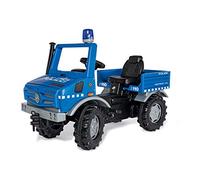 Rolly Toys- Mercedes-Benz RollyUnimog Poliziei Edition 2020-Seggiolino Auto per Bambini, con RollyFlashlight, Sedile Regolabile, Pneumatici silenziosi, Singolo, Colore Blu, Grande, 038251
