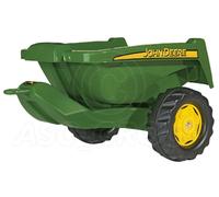 Rolly Toys - Rimorchio Tipper II John Deere (Piccolo Half Pipe) Verde NUOVO