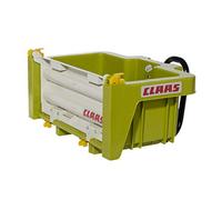 Rolly Toys RollyBox Claas 408924 - Contenitore per trattore a pedale (bambini dai 3 ai 10 anni, cavità inclinabile, portellone posteriore ABN), verde chiaro