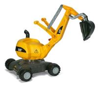 Rolly Toys RollyDigger CAT seggiolina scavatrice a pedali girevole gialla