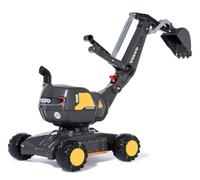 Rolly Toys rollyDigger Volvo EW160 Pala giocattolo (per bambini di 3-5 anni, pala di plastica, grigio/giallo) 421152, 102 x 43 x 74 cm