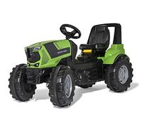 Rolly Toys- Pedalieri RollyFarmtrac Deutz-Fahr Agrotron 8280 TTV 720057 (per Bambini dai 3 Anni in su, Pneumatici silenziosi, Sedile Regolabile in Lunghezza e Altezza), Colore Verde