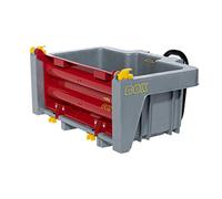 Rolly Toys- RollyToys RollyBox 408948-Rimorchio per trattori per Bambini dai 3 ai 10 Anni, con Funzione Ribaltabile, Grigio, Colore Rosso/Argento, 408948