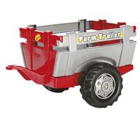 Rolly Toys - Rosso/Argento Fattoria Rimorchio Stecca Design per Pedale