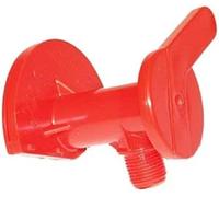 Rolly Toys scarico per fusti (rubinetto, rosso, accessori liquame) 37512100020, Colore