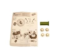 Rolly Toys Set di pezzi di ricambio, sacchetti con 4 cappucci da 12 mm e aiuto per il montaggio, accessori per Rolly Toys X100200120000, verde