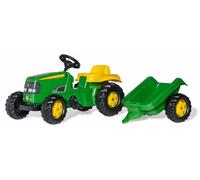 Rolly Toys 012190 - rollyKid John Deere (con rimorchio, sterzo a leva girevole