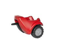 Rolly Toys-RollyToys RollyMinitrac Trailer (rimorchio Mono-ASSE, per Bambini da 1,5 a 4 Anni, Funzione di inclinazione, Colore Rosso) 122080, Small