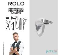 Rolo porta phon da parete in alluminio parrucchiere parrucchiera