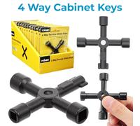 Rolson 4 Lato Servizio Utilità Chiave - Multiuso Radiatore Elettrico Gas Cabinet