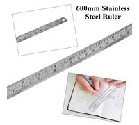 Rolson Metallo Sicurezza Riga Acciaio Inox Taglio 61cm Riga Scuola Arte Crafting