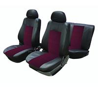 ROLSON-SET COMPLETO COPRISEDILI, COLORE: ROSSO, NERO, 3 LAVABILE CON ZIP PER VAUXHALL VECTRA CORSA ASTRA ZAFIRA FIESTA FORD MONDEO FOCUS S-MAX MONOVOLUME RENAULT CLIO MEGANE LAGUNA SCENIC MPV VW LUPO TIGUAN CADDY PASSAT BORA POLO SKODA FABIA, OCTAVIA, ROOMSTER MPV YETI VW JETTA GOLF MK4 MK3 MK5 MK6 TOURAN PEUGEOT 206, 207, 307, 308, 407 CITROEN C2 C3 406 3008 C4 BERLINGO C5 XSARA TOYOTA YARIS, COROLLA, AVENSIS AURIS