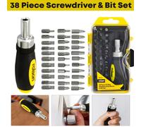 ROLSON Set Di Bit Per Cacciavite A Cricchetto Stubby 38 In 1 PH PZ Piatto