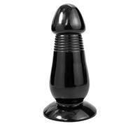 Roluck Dildo Anale Per Uomini Ventosa Grande pene realistico con ventosa Plug anale Masturbazione femminile Stimolazione della prostata Butt Plug per donne Uomini Giocattolo del sesso anale (Nero)