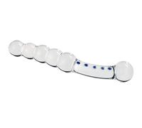 Roluck Plug Anale-Dilatatore Donna - Palline Anali in Cristallo, Plug Anale in Vetro, Doppio Buttplug per Uomini e Donne, Giocattolo per Masturbazione