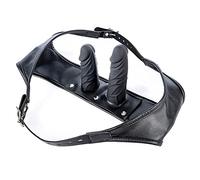 Roluck Strap on con 2 dildo in silicone,Doppio Dildo Mutandine Strap on Dildo SM Giocattoli erotici del sesso per gli uomini Donne Lesbiche Coppia